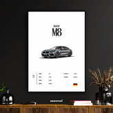 BMW M8 – Performance Spec Sheet Poster